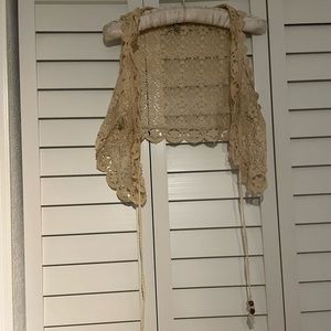 American Eagle Lace Crochet Bolero Shrug